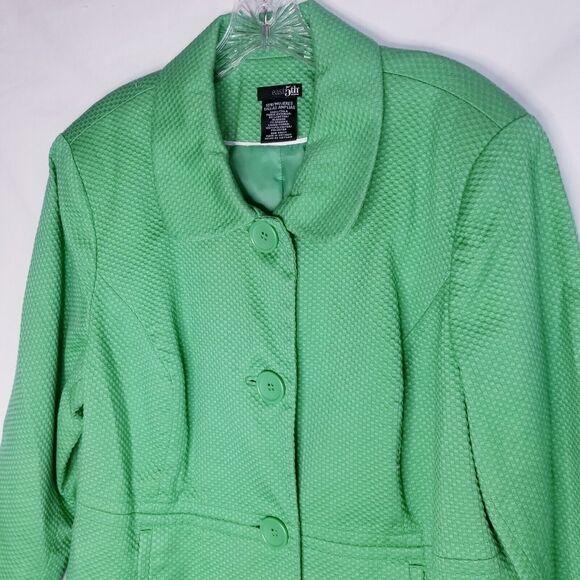 EAST 5th Women's 18 W Blazer Spring Green Button Jacket Career Old Money - Picture 3 of 8